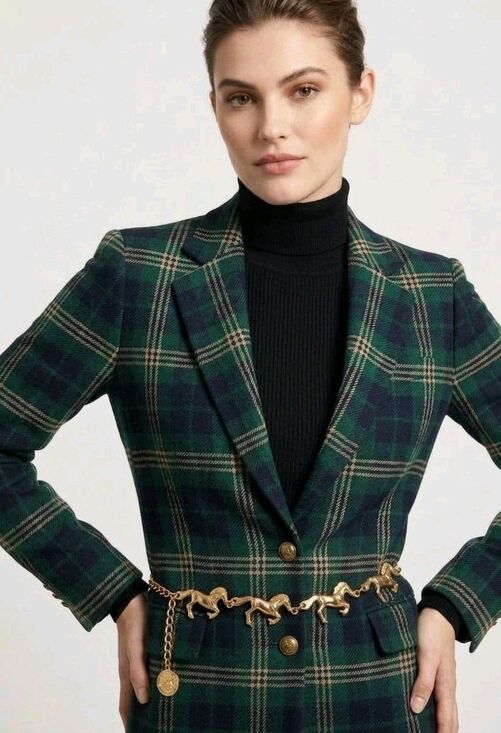 90s Vtg Statement GOLD HORSE Chain Belt / Necklace Anne Klein 2-in-1 Equestrian main image 10